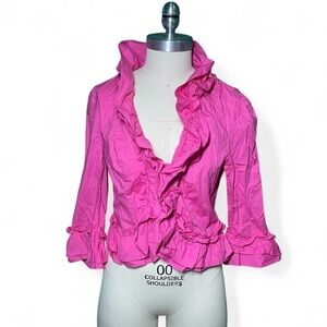 INC Pink Ruffled Women's Top